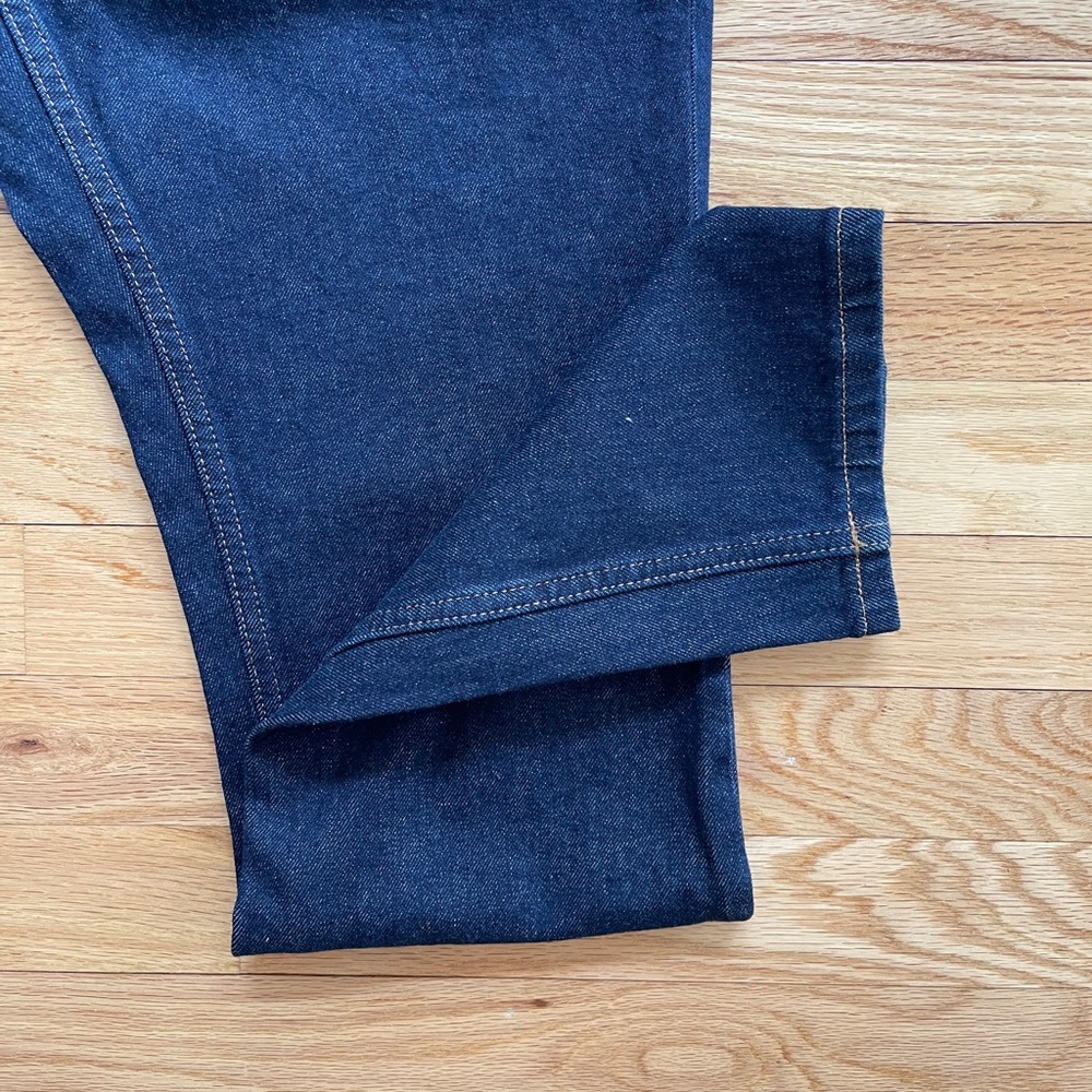 Everlane Men's Skinny 4-Way Stretch Organic Uniform Dark Blue Jeans - Picture 5 of 5